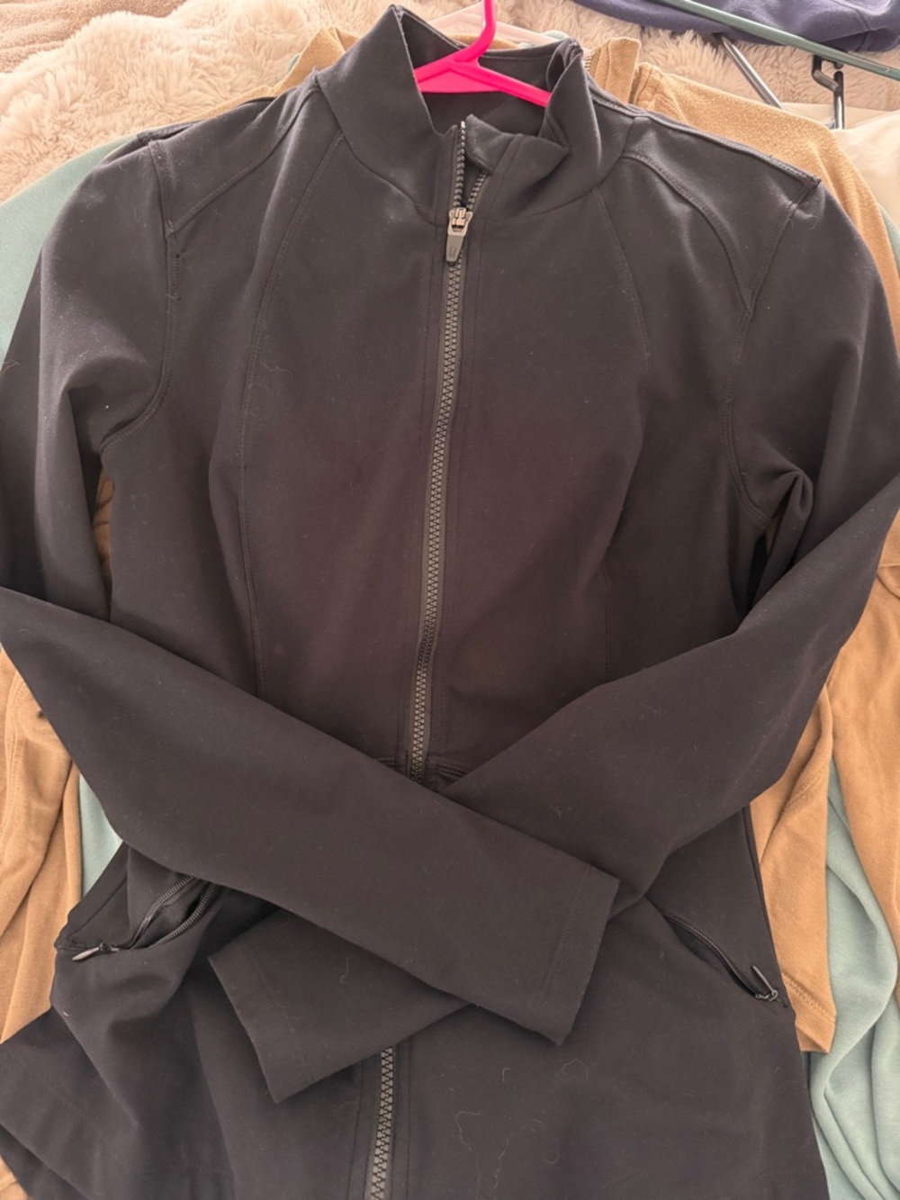 Women's Black Zip-Front Jacket